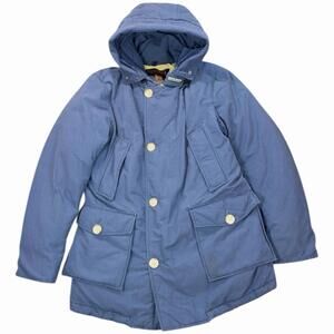 Woolrich Arctic Down Parka XS Blue Hooded Men’s Winter Coat